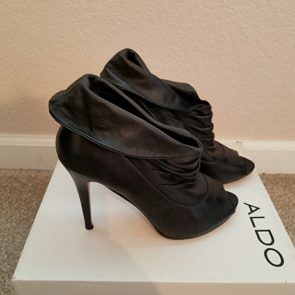 ALDO PEEPTOE BOOTIES